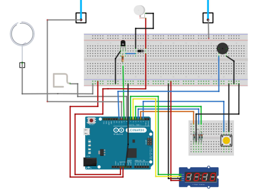 功課五電流急急棒：電路接線圖